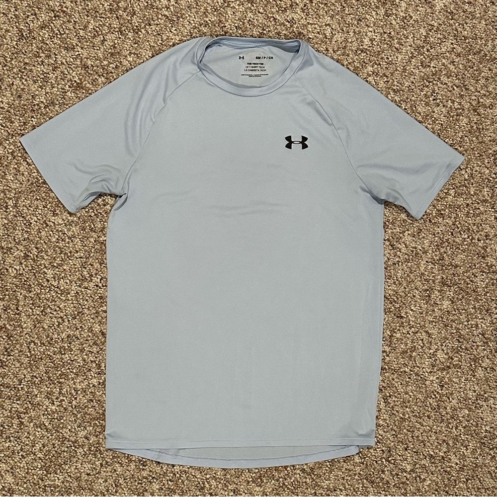 Under Armour Tech Tee Men's Light Blue Performance Shirt Small